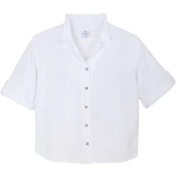 Sea Breeze Women's Garment-Dyed Tab Short-Sleeve Top