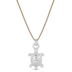 Lucky Feather Women's Ocean Life Sea Turtle Necklace