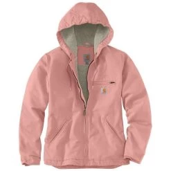 Carhartt Women's Loose Fit Washed Duck Sherpa-Lined Jacket -Outdoor women's clothing store 104292 B51 1 V2