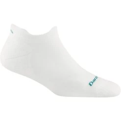 Darn Tough Vermont Women's Run No Show Tab Ultra-Lightweight Running Sock -Outdoor women's clothing store 1047 White