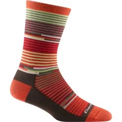 Darn Tough Vermont Women's Pixie Crew Light Sock -Outdoor women's clothing store 1692 Tomato