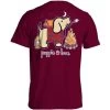 Puppie Love Men's & Women's Camping Pup Short-Sleeve T-Shirt