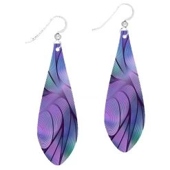 Illustrated Lights Women's DC Designs Watercolor 22NLE Sterling Silver Earring