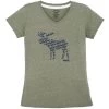 Got Keys Women's Multi Moose Short-Sleeve T-Shirt -Outdoor women's clothing store 23MM102 GotKeys WomensMultiMooseShortSleeveTShirt Olive 1
