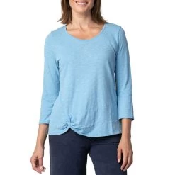 Habitat Women's Asymmetrical Elbow Short-Sleeve Top