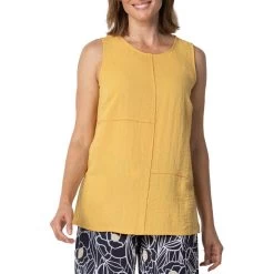 Habitat Women's Express Travel Pieced Tank Top 6 Habitat Women's Express Travel Pieced Tank Top -Outdoor women's clothing store 30621 Ochre 1