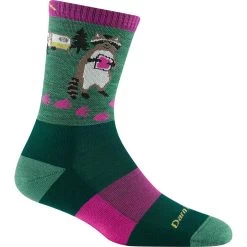Darn Tough Vermont Women's Critter Club Lightweight Hiking Micro Crew Sock -Outdoor women's clothing store 5001 Moss