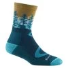 Darn Tough Vermont Women's Northwoods Lightweight Cushion Micro Crew Sock -Outdoor women's clothing store 5013 Dark Teal 1