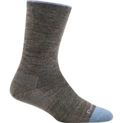 Darn Tough Vermont Women's Solid Basic Crew Light Cushion Sock 9 Darn Tough Vermont Women's Solid Basic Crew Light Cushion Sock -Outdoor women's clothing store 6012 Taupe
