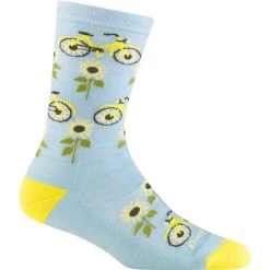Darn Tough Vermont Women's Sun Pedal Lightweight Cushion Lifestyle Crew Sock