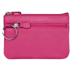 Ili New York Women's Coin Purse With Key Ring -Outdoor women's clothing store 6413 Indianpink