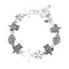 Periwinkle By Barlow Women's Silver Sea Life And Turtles Bracelet