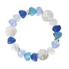 Periwinkle By Barlow Women's Sand Dollars And Blue Sea Glass Bracelet -Outdoor women's clothing store 8005476