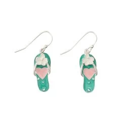 Periwinkle By Barlow Women's Flip Flop Dangle Earring