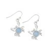 Periwinkle By Barlow Women's Silver/Blue Crabs Earring -Outdoor women's clothing store 8109095
