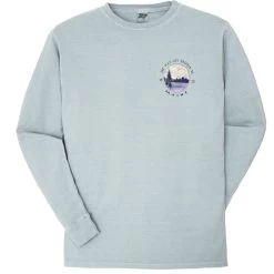 Lakeshirts Women's Blue 84 Catching Up Lake Maine Long-Sleeve T-Shirt -Outdoor women's clothing store BKNGG Lakeshirts WomensBlue84CatchingUpLakeMaineLongSleeveTShirt Jade 1