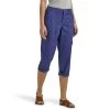 Lee Jeans Women's Flex-to-Go Relaxed Fit Cargo Capri Pant -Outdoor women's clothing store BLUE FRONT