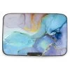 Fig Design Women's Monarque Blue Marble Armored RFID Wallet