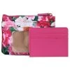 Buxton Women's Floral Bloom Vegan Leather With RFID Pik-Me-Up ID Coin / Card Case