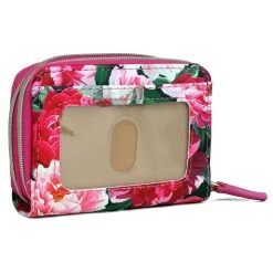 Buxton Women's Floral Blooms Vegan Leather With RFID Pik-Me-Up® Wizard Wallet