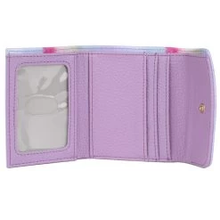 Buxton Women's Ombre Vegan Leather With RFID Pik-Me-Up Mini-Trifold Wallet -Outdoor women's clothing store Buxton 107P10 Lilac 3open