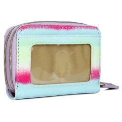 Buxton Women's Ombre Vegan Leather With RFID Gold Tone Hardware Pebble Pik-Me-Up Wizard Wallet