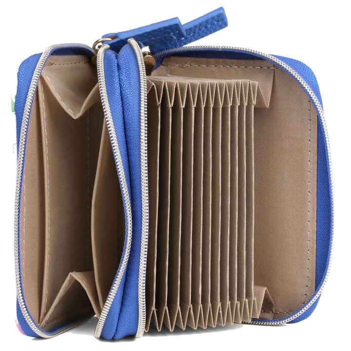 Buxton Women's Watercolor Garden Vegan Leather With RFID Gold Tone Hardware Pik-Me-Up Wizard Wallet 5 Buxton Women's Watercolor Garden Vegan Leather With RFID Gold Tone Hardware Pik-Me-Up Wizard Wallet - Image 3