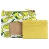 Buxton Women's Lemon Squeeze Vegan Leather With RFID Pik-Me-Up ID Coin / Card Case -Outdoor women's clothing store Buxton 13604W Yellow 1pairfront