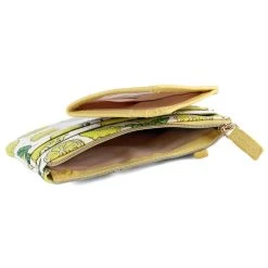 Buxton Women's Lemon Squeeze Vegan Leather With RFID Pik-Me-Up ID Coin / Card Case -Outdoor women's clothing store Buxton 13604W Yellow 6open