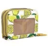 Buxton Women's Lemon Squeeze Vegan Leather With RFID Gold Tone Hardware Pebble Pik-Me-Up Wizard Wallet -Outdoor women's clothing store Buxton 136R20 Yellow 1front