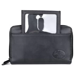 Buxton Women's Heiress Leather Double Zip Organizer Wallet