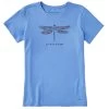 Life Is Good Women's Wildflower Dragonfly Crusher Short-Sleeve Shirt -Outdoor women's clothing store CORNFLOWER 1