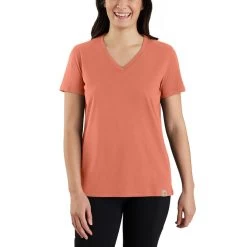 Carhartt Women's Relaxed Fit Lightweight V-Neck Short-Sleeve T-Shirt
