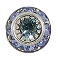 Baked Beads Women's Crystal Disc Post Earring