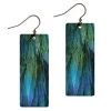 Illustrated Lights DC Designs Rectangle Earring -Outdoor women's clothing store DC Designs Rectangle Earring ME10CE BLUE ABSTRACT