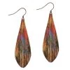Illustrated Lights DC Designs Teardrop Earring -Outdoor women's clothing store DC Designs Teardrop Earring ME1LE RED YELLOW ABSTRACT