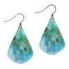 Illustrated Lights Women's DC Designs Watercolor Teardrop Earring -Outdoor women's clothing store DC Designs Watercolor Teardrop Earring 2NJE TURQUOISE WATERCOLOR