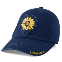 Life Is Good Women's Sunflower Tattered Chill Cap