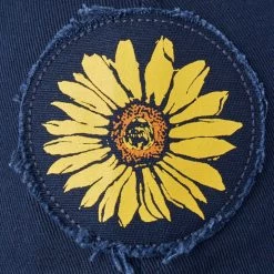 Life Is Good Women's Sunflower Tattered Chill Cap -Outdoor women's clothing store DF85HE Darkestblue 2