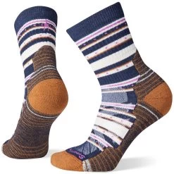 SmartWool Women's Hike Light Cushion Stitch Stripe Mid Crew Sock