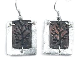 Anju Jewelry Women's Pewter Tree Earring