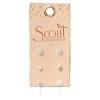 Scout Curated Wears Women's Gabby Stud Trio - Silver