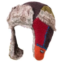 Everest Designs Women's Patchwork Faux Fur Earflap Hat