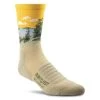 Farm To Feet Women's Cascade Locks Targeted Light Cushion 3/4 Crew Sock -Outdoor women's clothing store Farm To Feet Cascade Locks Desert Tan