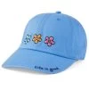 Life Is Good Women's Three Daisies Chill Cap -Outdoor women's clothing store GFTAY9 Cornflower