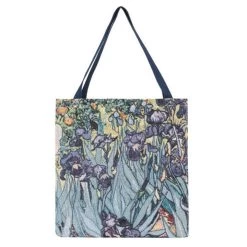 Signare Women's Van Gogh Iris Foldable Gusset Shopping Bag