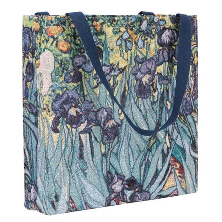 Signare Women's Van Gogh Iris Foldable Gusset Shopping Bag 6 Signare Women's Van Gogh Iris Foldable Gusset Shopping Bag - Image 4