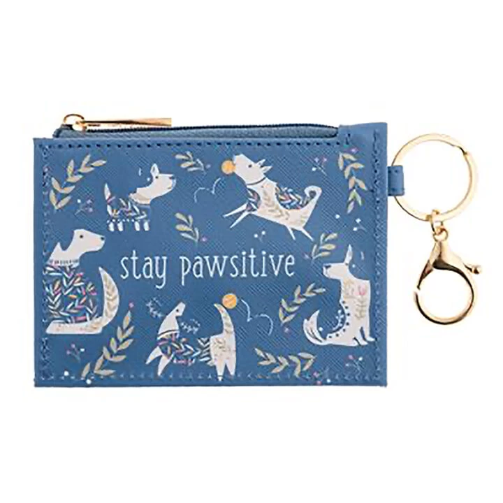 Karma Women's Stay Pawsitive Dog Zip ID Holder 3 Karma Women's Stay Pawsitive Dog Zip ID Holder