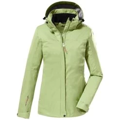 Killtec Women's KOS 133 Functional Rain Jacket -Outdoor women's clothing store Killtec 38383 Mint 1front