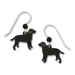 Left Hand Studios Sienna Sky And Adajio Jewelry Women's Shadow Black Lab Earring